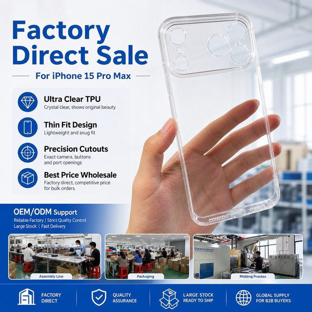 Clear Shockproof TPU Case for Series Anti-Yellowing Crystal Transparent Soft Protective Cover Factory Custom Logo