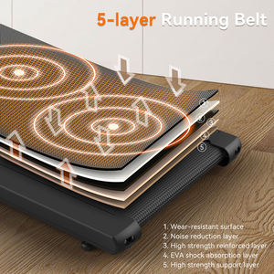 Tapis roulant électrique double pliable à prix d'usine avec bande de course à 5 couches, capacité de 120 kg, écran LED, vitesse de 10 à 15 km/h - Product Image 6