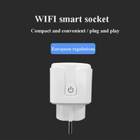 16A Wifi Tuya Smart Socket EU Power Monitor Minuterie Plug Smart Life App Télécommande Vocale Avec Alexa Google