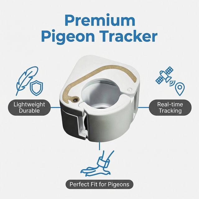 Mini GPS Tracker for Pigeon Racing GPS Navigation IP68 Waterproof Bird Positioning Foot Ring Training Flight Real Time Tracking