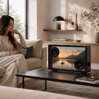 Gadgets pour la maison, enceinte transparente avec écran, enceinte Bluetooth haut de gamme, système audio décoratif pour la maison