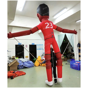 Mascotte <span class=keywords><strong>gonflable</strong></span> de football de qualité professionnelle avec tiges de contrôle pour défilés promotionnels, joueur de football <span class=keywords><strong>gonflable</strong></span> - Product Image 6