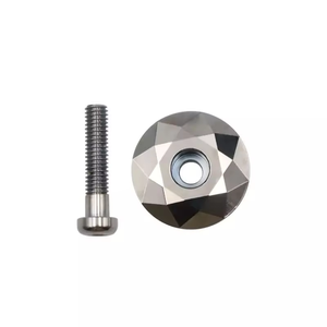 Riderace Xe Đạp Tai Nghe Bị Cháy Màu Xanh MTB Xe Đạp Đường Thân Top Cap Bìa Với Vít Cho 28.6Mm Ngã Ba Đầu Ống Đi Xe Đạp Phụ Kiện - Product Image 1