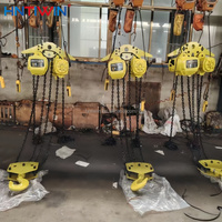Palans à chaîne électriques motorisés HNTIWIN homologués CE de haute qualité, capacité 2-10 tonnes, 4 directions, pour usine de fabrication