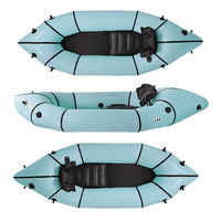 Lightweight230cm 840d TPU gonflable eau blanche rivière PackRaft kayak en eau vive canoë avec bateau en matériau TPU ultraléger