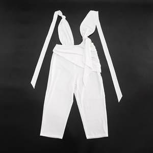 Viviblook C26JP127 Combinaison sexy pour femme, nouvelle collection été, couleur unie, bretelles halter, dos nu, une pièce, pour femmes - Product Image 6