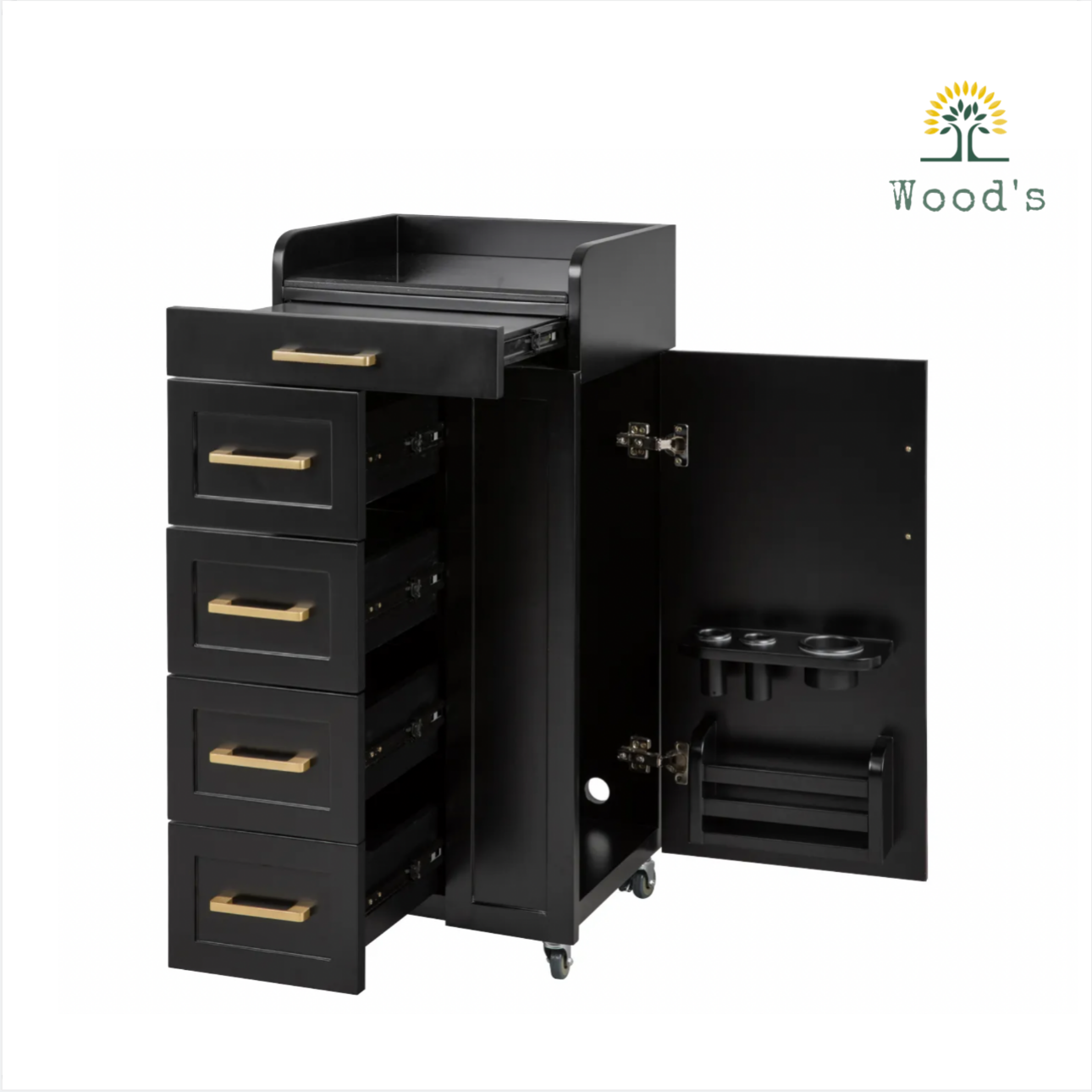 hairdressing trolley metal