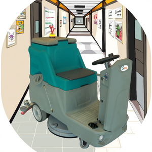 Nettoyeur de sols industriel GS560 à prix d'usine pour imprimeries et fermes, avec moteur et composants de brosse, idéal pour l'industrie - Product Image 4
