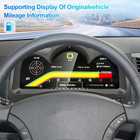 NaviHua Nouveau tableau de bord numérique pour voiture pour Toyota Hilux Vigo 2005 2015 Cockpit virtuel Compteur de vitesse Tableau de bord Écran fantôme