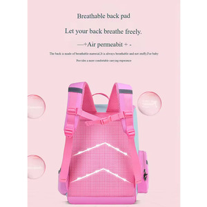 Cartoon Schoolbag Waterproof Kindergarten Children's <strong>Backpack</strong> Zipper Closure with <strong>Front</strong> Chest Buckle - Product Image 3