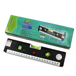 Laser Level Scale Horizon Vertical Measure 8FT Aligner Standard and Metric Ruler Multipurpose Measure Laser Level Line Tool