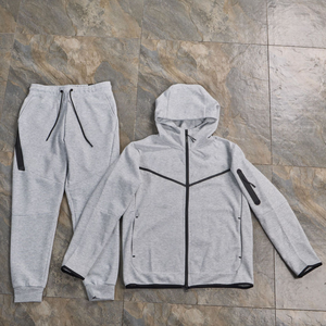 Sudadera con <span class=keywords><strong>capucha</strong></span> doble <span class=keywords><strong>Shark</strong></span> 2026 de marca de diseñador, nueva, para hombre, con cremallera, estilo chándal técnico, al por mayor - Product Image 2