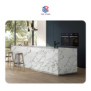 TMZ Pierre ODM/OEM 5091 Calacatta Paonazzo Quartz Artificiel Dalle Conception Personnalisée pour Hôtel Moderne Réception Bureau - Product Image 6