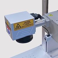 Macchina per la marcatura Laser industriale in fibra CNC automatica di fabbrica nuova incisione del Logo 20w 30w 50w per elemento rotatorio in gomma metallica