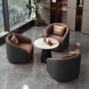 Ensemble de chaises d'attente rondes confortables, mobilier commercial pour salon, bureau de vente, hall d'hôtel, salon de beauté - Product Image 1