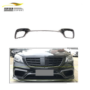 Finiture Decorative in Fibra di Carbonio per Paraurti Anteriore Mercedes Benz S63 S65 AMG Berlina 4 Porte 2018-2019, Modello <span class=keywords><strong>W222</strong></span> Classe S - Product Image 1