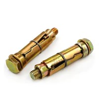 Boulon fixe jaune/blanc zingué acier inoxydable/carbone Grade4.8 Boulon d'ancrage d'expansion fixe