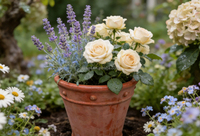 Pots à fleurs coniques rétro, jardinières en terre cuite respirantes, plantes décoratives pour la maison ou la terrasse du jardin