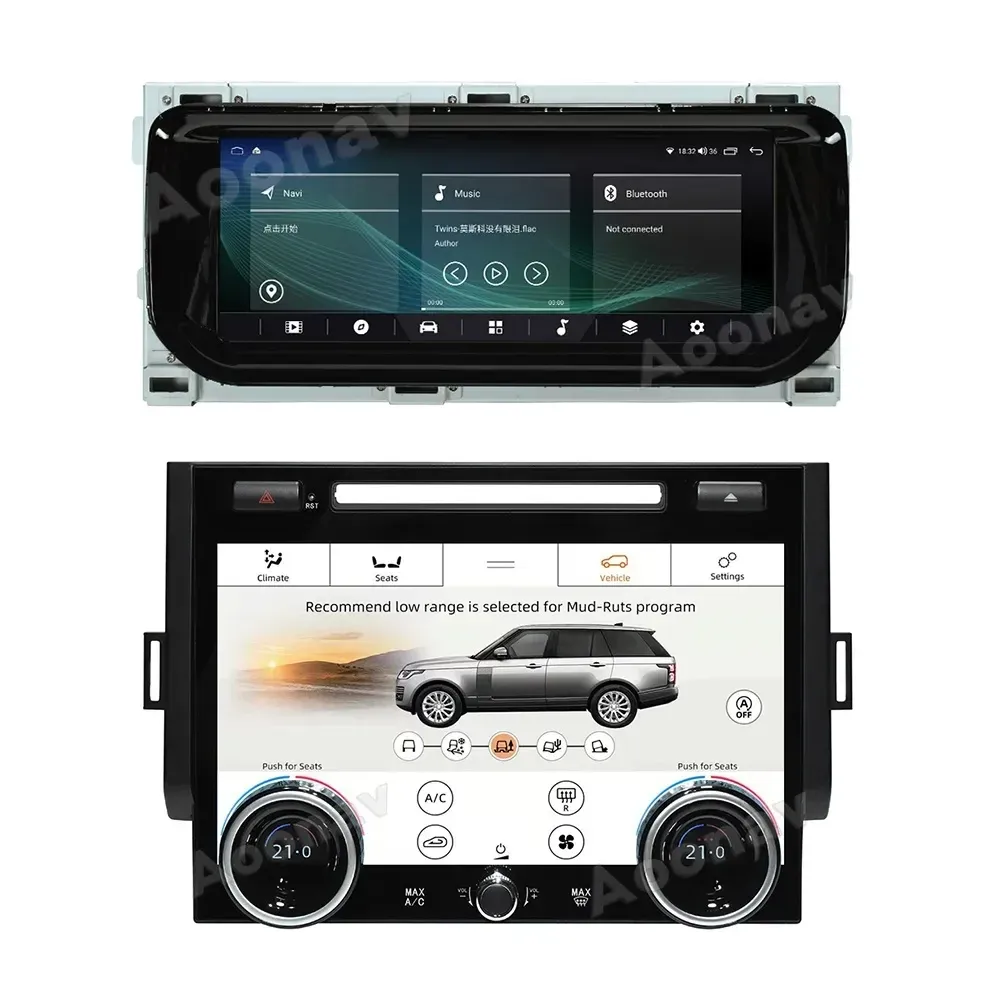 Pemutar Multimedia mobil Android 12, navigasi GPS mobil Stereo otomatis, pemutar Multimedia Unit Radio untuk Land Rover Range Rover Sport L494 2013-2017