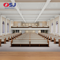 Chaise d'auditorium, bancs d'église en bois, chaise de pasteur personnalisée, chaises d'église en gros, Sillas Para Iglesia
