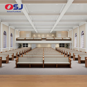 講堂椅子木製教会ピューベンチカスタマイズ牧師椅子教会椅子卸売Sillas Para Iglesia - Product Image 5