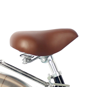 Vélo de ville classique pour <span class=keywords><strong>femme</strong></span>, <span class=keywords><strong>24</strong></span> <span class=keywords><strong>pouces</strong></span>, à une vitesse, en acier haute teneur en carbone, style vintage, avec panier - Product Image 5