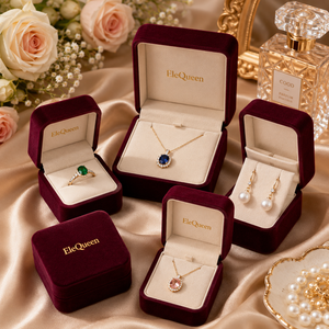 Cajas de Joyería de Terciopelo de Marca al por Mayor con Impresión Dorada para Empaque de Joyería y Pedidos al por Mayor a Nivel Mundial - Product Image 4