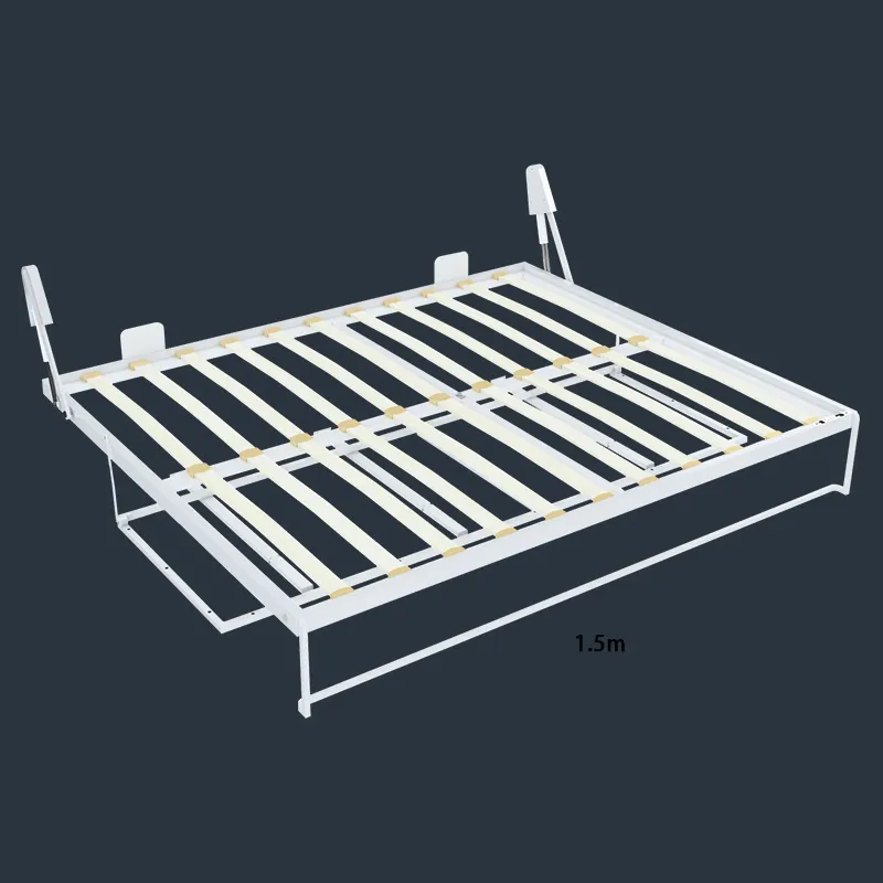 Design personalizzato murphy wall bed frame divano divano a parete pieghevole struttura del letto pieghevole orizzontale facile da montare 4 WT-B05