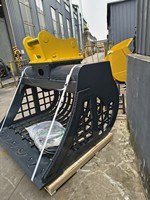 Godet vibrant hydraulique MONDE pour excavatrice, tamis vibrant pour la séparation des matériaux de terrassement, des débris et des déchets