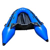 Bateau pneumatique robuste de 4,3 m (14 pi) avec largeur de 198 cm, tube de 50 cm de diamètre, bateau de sauvetage commercial pour 8 personnes AL430 HD