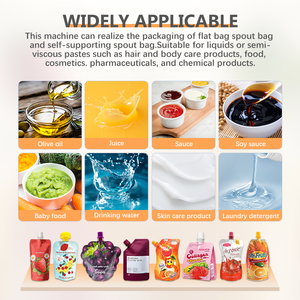 เครื่องบรรจุสบู่ทำน้ำสลัดน้ำสลัดเนยถั่วแบบตั้งกระเป๋าพร้อมพวย - Product Image 2