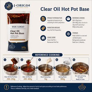 Base <span class=keywords><strong>de</strong></span> Aceite Vegetal Transparente para Hot Pot, 500g, Condimento para Hot Pot Chongqing, 12 Meses <span class=keywords><strong>de</strong></span> <span class=keywords><strong>Vida</strong></span> Útil, para Restaurantes, Venta al por Menor, OEM, Marca Privada - Product Image 4