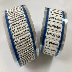 Marcatura dell'etichetta del manicotto termoretraibile del cavo