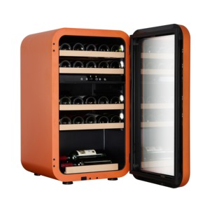 VI32RDT Bar à vin Réfrigérateur Vin Bière Réfrigérateur Compresseur double zone Refroidisseur de vin Ventilateur électrique Refroidissement - Product Image 1