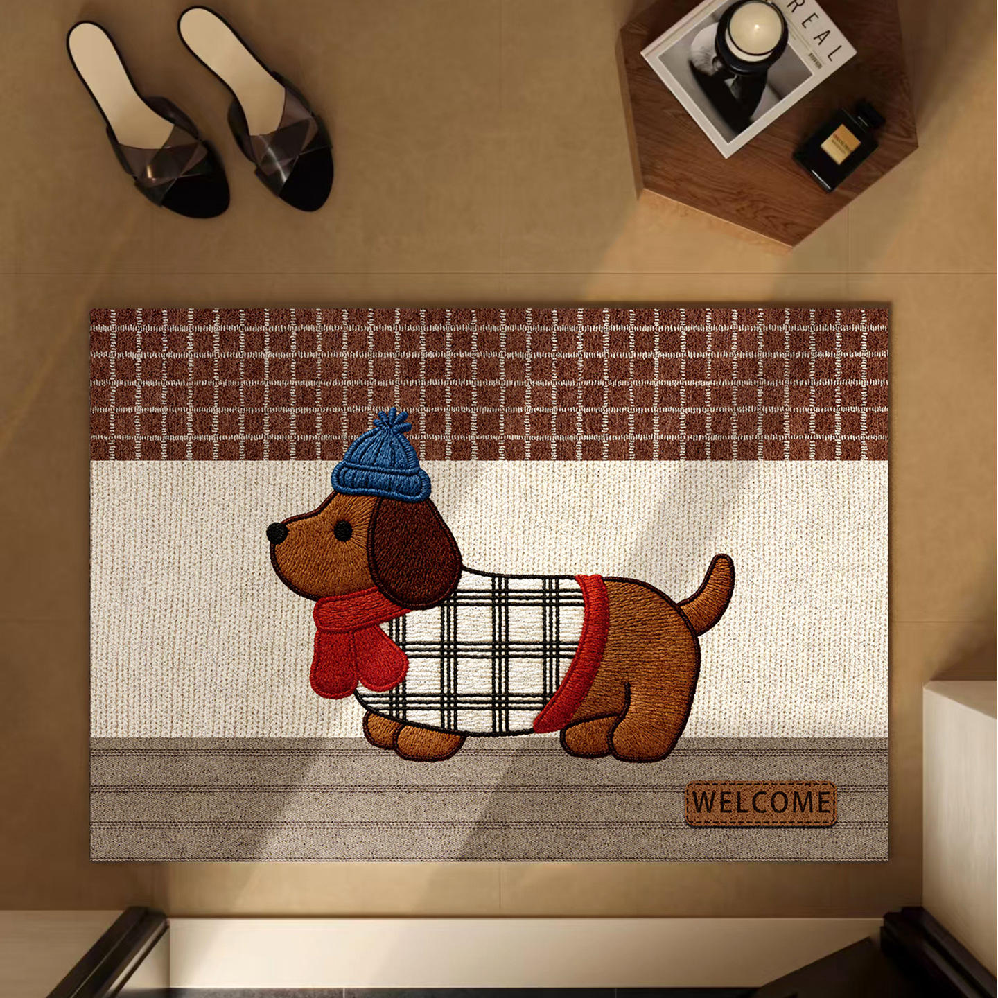 chien au chapeau chaud