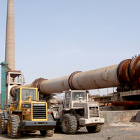 Grand four rotatif à billes d'argile à petite échelle en bauxite en céramique four rotatif conducteur complet avec pignon