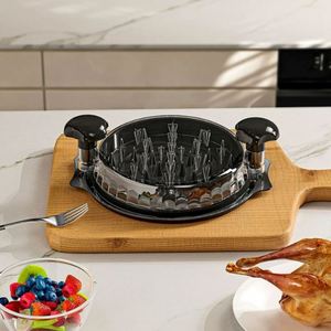 Máquina Desmenuzadora de Pechuga de Pollo Transparente Redonda de Plástico, Herramienta para Cocinar, Venta Caliente - Product Image 2