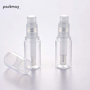 Transparent plastic PET talcum powder spray <b>bottle</b>, skin-use spiral powder <b>pump</b> care - Product Image 3