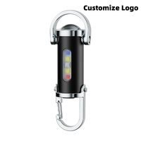 Mini lampe torche LED rechargeable en plastique, COB, faisceau large et focalisé, lampe torche porte-clés pour le camping, la course à pied, la randonnée, le travail
