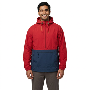 Fishing Hunting Classic Anorak <b>Jacket</b> Quick Dry Blue Red Colorblock OEM Custom Logo Autumn <b>Summer</b> Windbreaker <b>Jacket</b> - Product Image 1