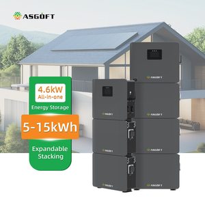 Paquete de Baterías Lifepo4 de 5/10/15 kWh con Certificación IP65 y CAN, Sistema de Almacenamiento de Energía Doméstica Híbrido, Inversor Solar de 4.6 kW, Solución de Energía de Corriente Alterna - Product Image 1