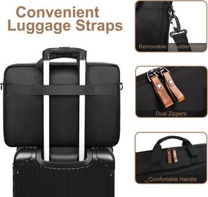 17-17.3 inch mỏng chống nước vải máy tính xách tay trường hợp tay áo tối màu xám của người đàn ông Túi máy tính phù hợp với máy tính xách tay Túi bao gồm - Product Image 3