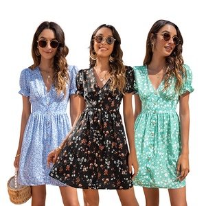 MOTE-ZC243 de algodón con manga abombada para mujer, vestidos sexis negros con volantes y manga corta para verano, <span class=keywords><strong>2022</strong></span> - Product Image 1