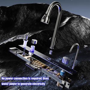 Hiện Đại Chất Lượng Cao Grey Thép Không Gỉ Bồn Rửa Nhà Bếp Với Bát Duy Nhất Đa Chức Năng Thông Minh Hiển Thị Kỹ Thuật Số Thác Vòi Nước - Product Image 5