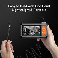 Cámara Boroscópica Industrial ZCF P410 con Pantalla IPS de 4.3'', Lente de 8mm, Resistente al Agua IP67, para Inspección de Tuberías de Automoción y Alcantarillado, OEM ODM