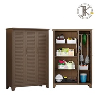 Armoire de rangement d'outils en acier verrouillable, casier utilitaire en métal robuste avec panneau perforé et étagères pour garage, jardin et sous-sol