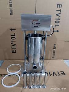 Nueva Máquina Eléctrica Vertical para Rellenar Salchichas de 15L con Acero Inoxidable de Grado Alimenticio, Capacidad de 500kg/h para Rellenar Chorizo y Hot Dogs - Product Image 4