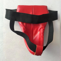 Protège-aine en cuir pour entraînement de kick-boxing avec protège-cuisses pour karaté, MMA et Muay Thai - Confortable et durable