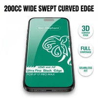 Protection d'écran en verre trempé pour iPhone 13 Pro Max, revêtement électrolytique AF, revêtement oléophobe, dureté 9H, résistant aux rayures