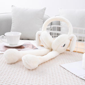 Oreilles de lapin en peluche d'hiver Conception mobile Protection de la chaleur mignonne Bonnets pour bébé Chapeau pour oreilles de bébé Protection des oreilles Chapeau d'hiver - Product Image 5